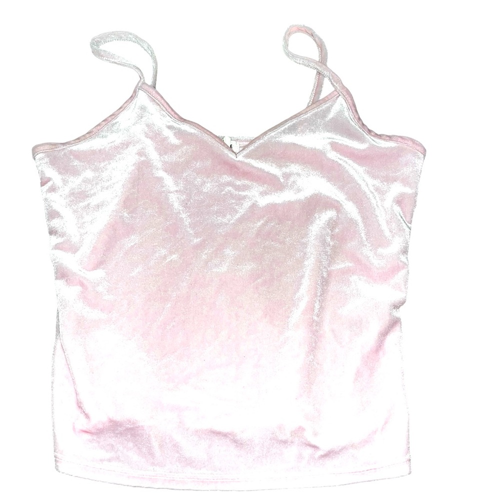 GARAGE PINK VELOUR TOP, SIZE S